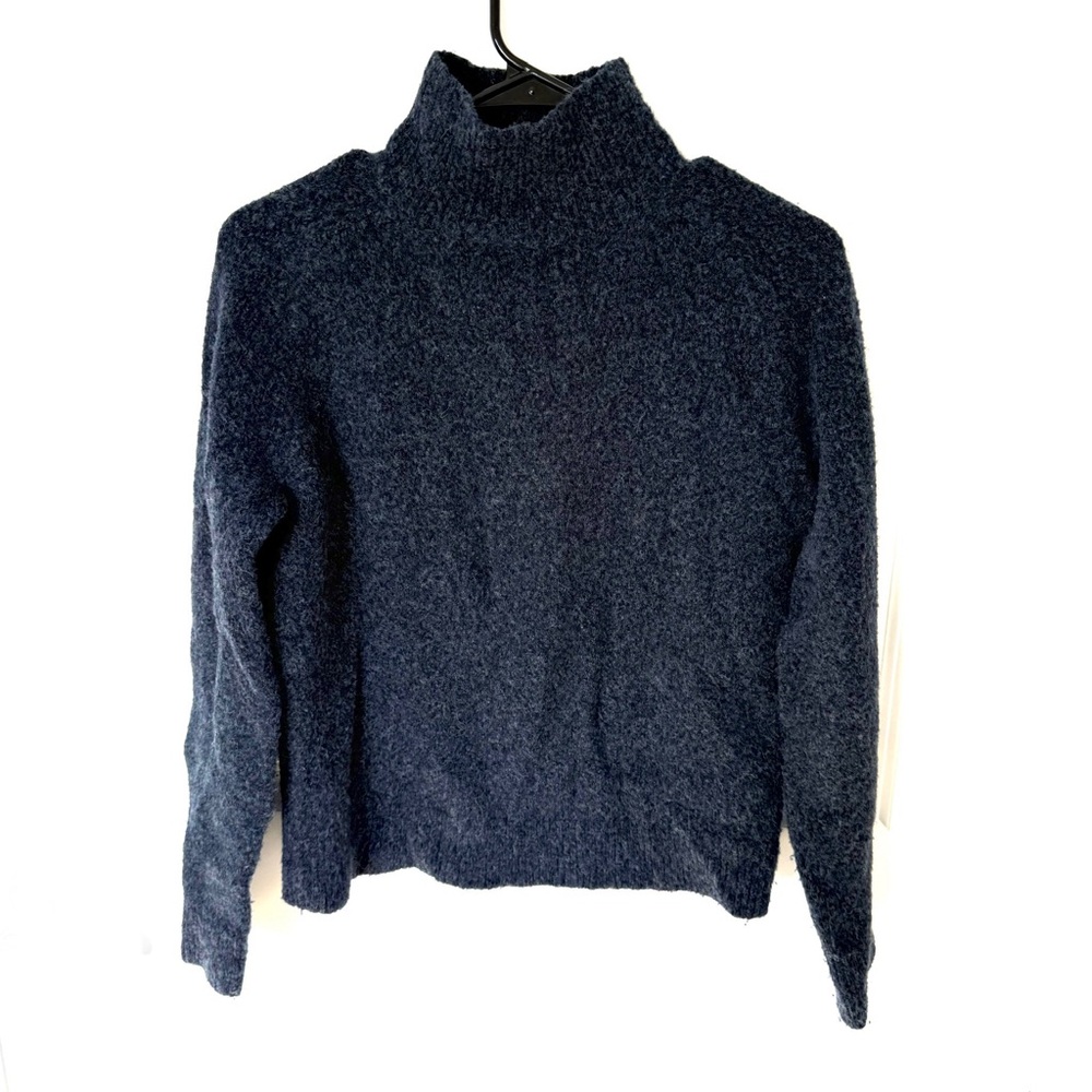 Vince Merino Wool Blend Mock Neck Textured Sweater Size Extra Small